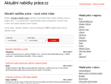 Tablet Screenshot of aktualninabidkyprace.cz